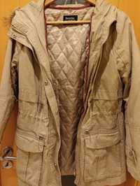 Parka creme mulher