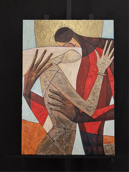 Велика авторська картина «Ethereal Embrace» полотно 110х75/акрил