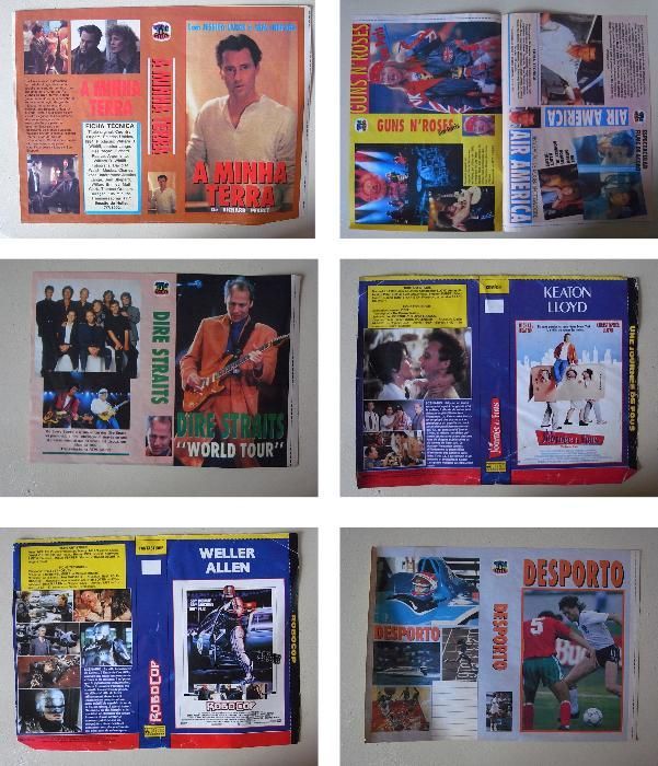 capas cassetes vhs vintage