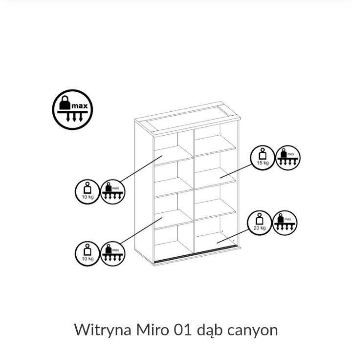 Nowa Witryna Miro 01 dąb canyon