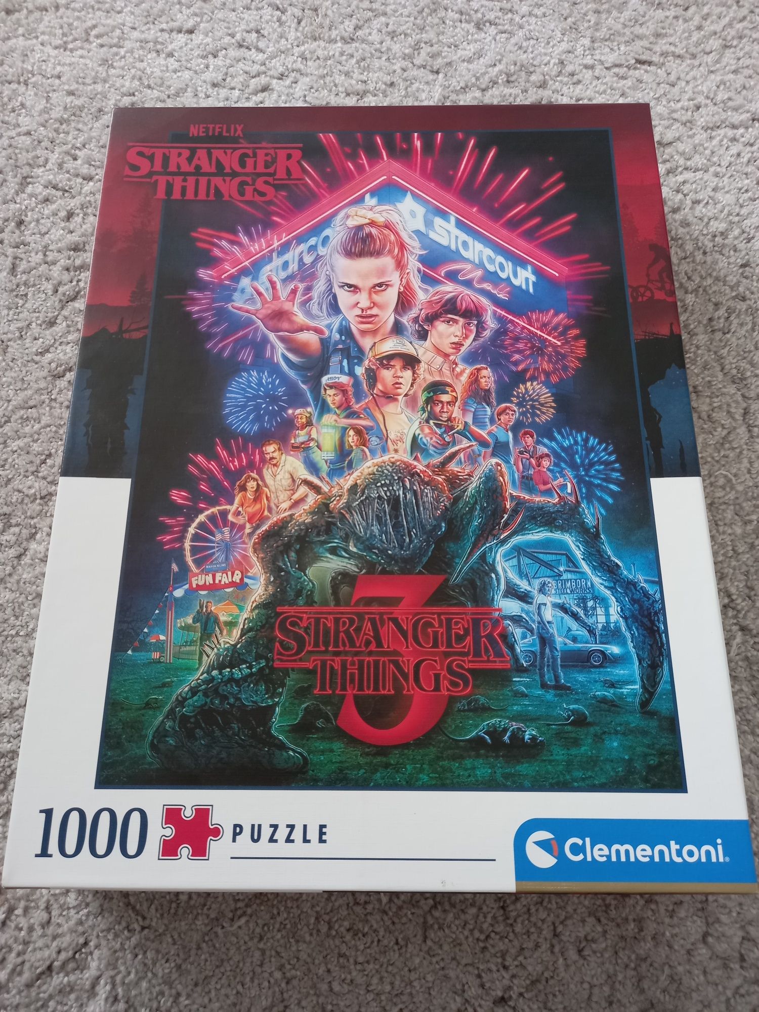 Strainger Things puzzle 1000 nowe Clementoni