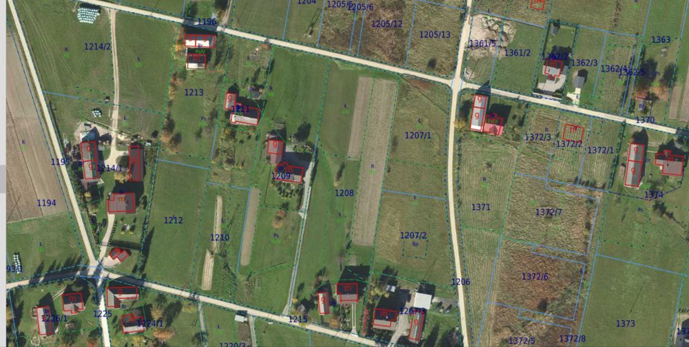 Działka budowlana 2208 m² – Ptaszkowa