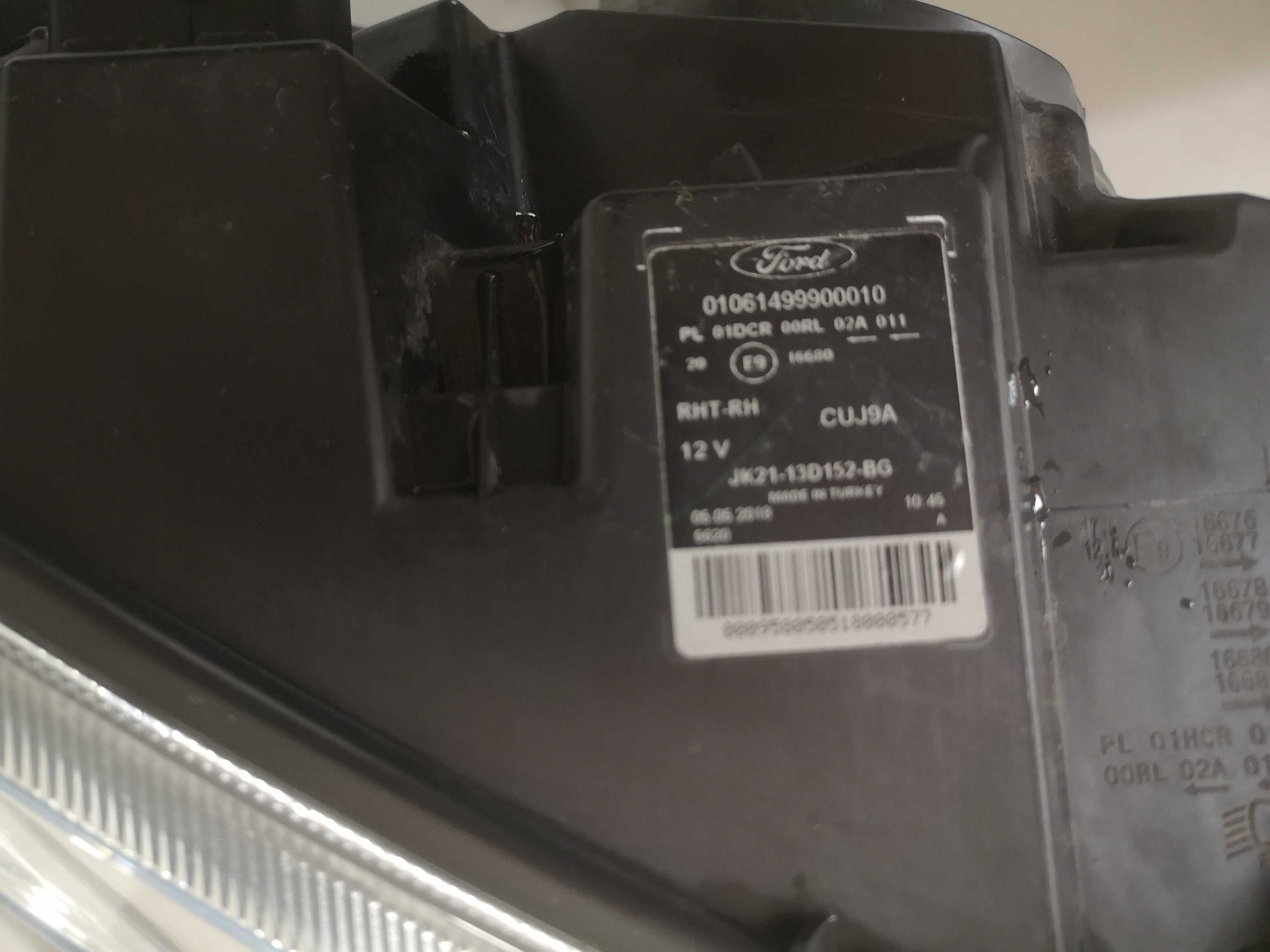 przednia prawa lampa ford transit custom bi-xenon hid 17->