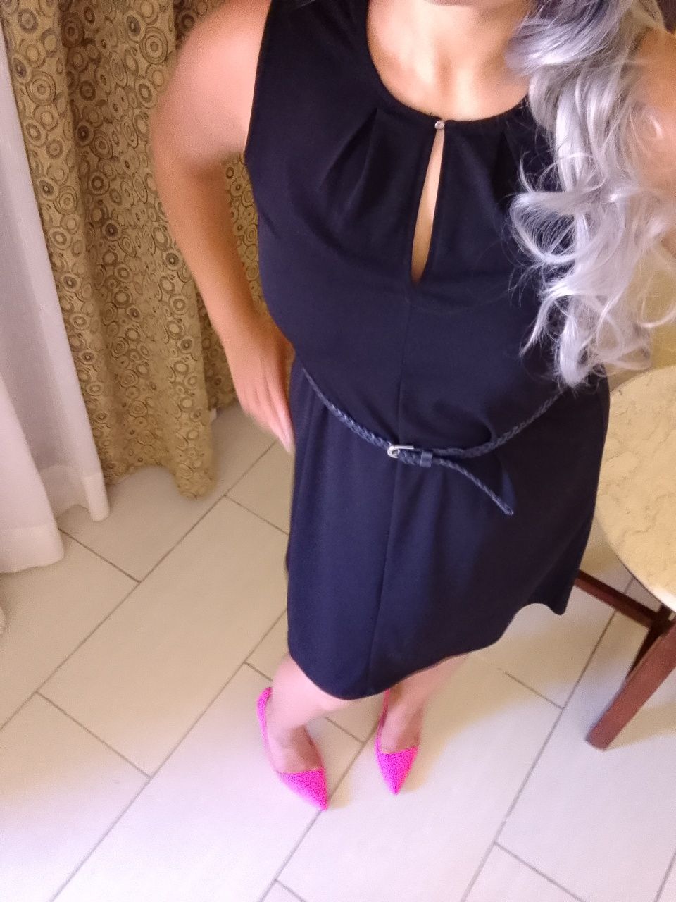 Sukienka z paskiem S 36 H&M