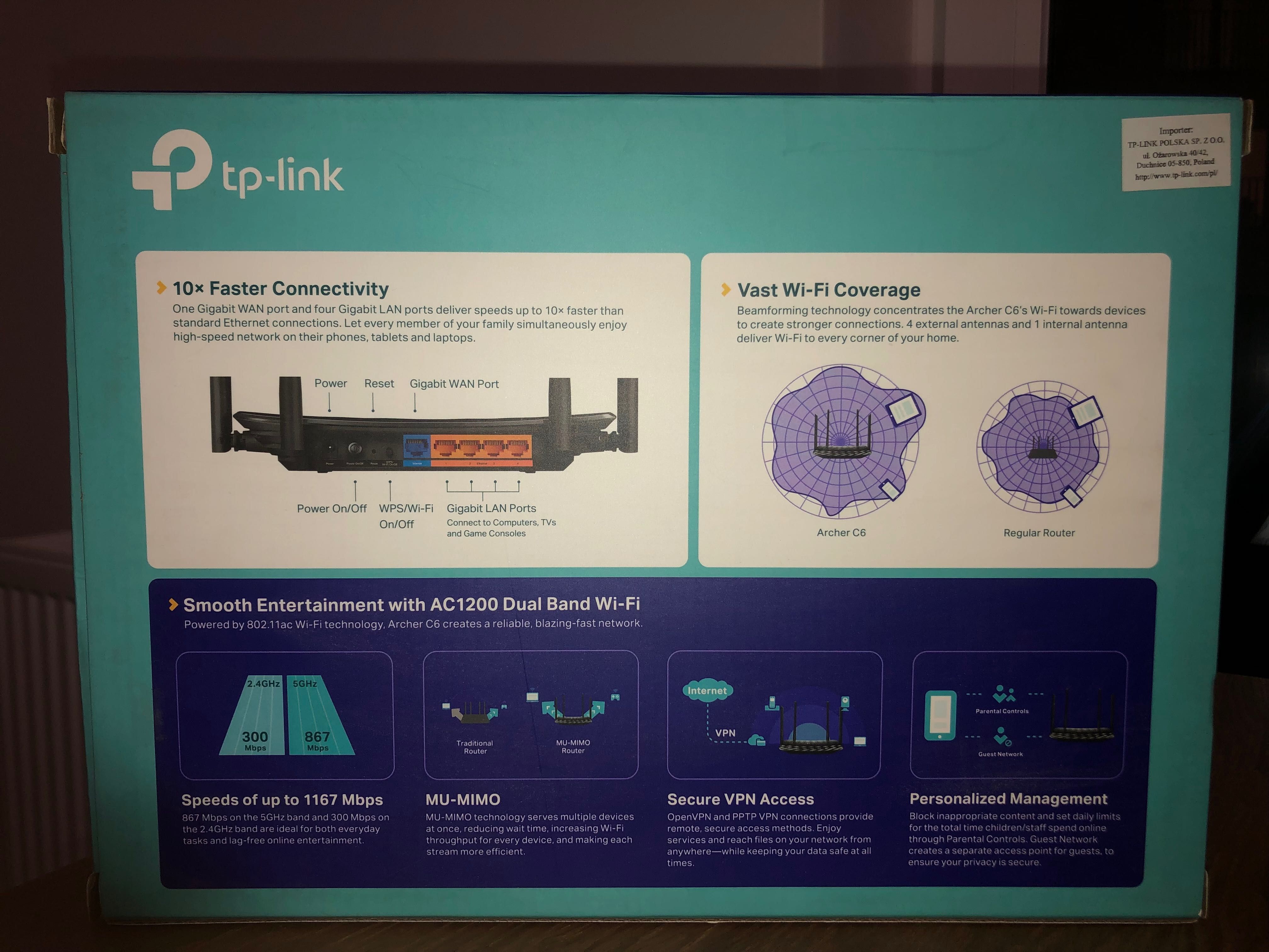 Wi-fi Router AC1200 TP-LINK