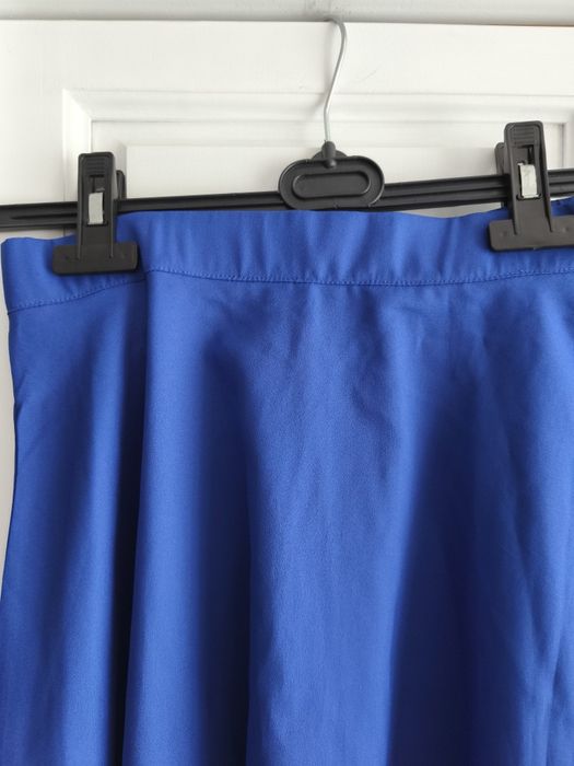 Spódniczka S z falbaną niebieska