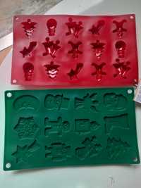 Formas e placas de silicone para bolachas ou bombons