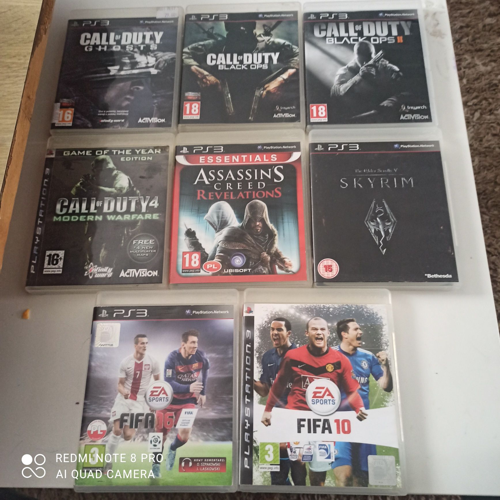 Zestaw gier ps3  Call of Duty Assassin's Fifa polecam PlayStation 3