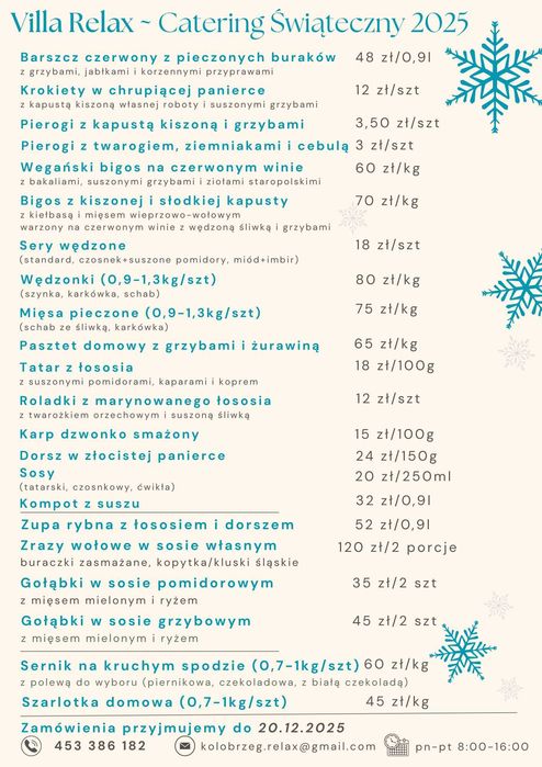 Catering Świąteczny 2025