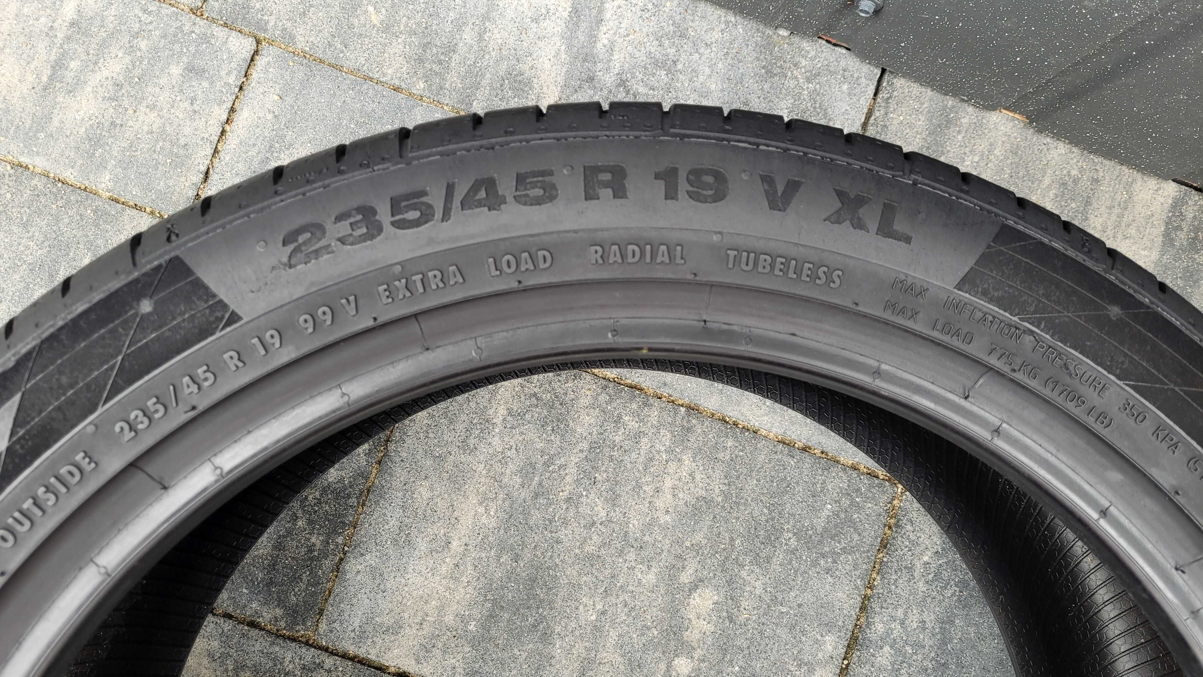 2szt. Continental SportContact5  235/45R19 V XL 2018r.