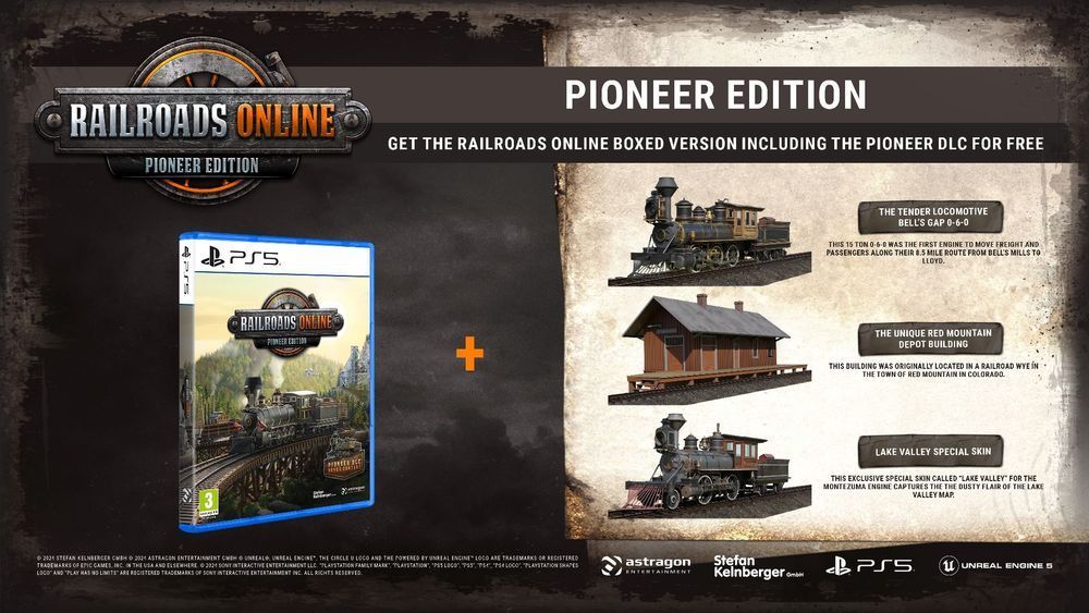 Railroads Online Pioneer Edition PL (PS5) Gra nowa w folii