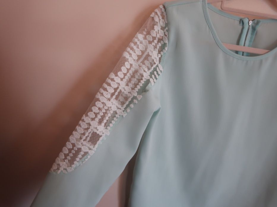 Blusa comprida Verde água + Blusa amarela alças