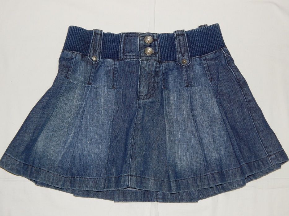 Стильная джинсовая юбка Zara Kids на девочку 9-10 лет. Рост 134-140 см