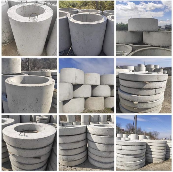 Бетонні кільця та лотки