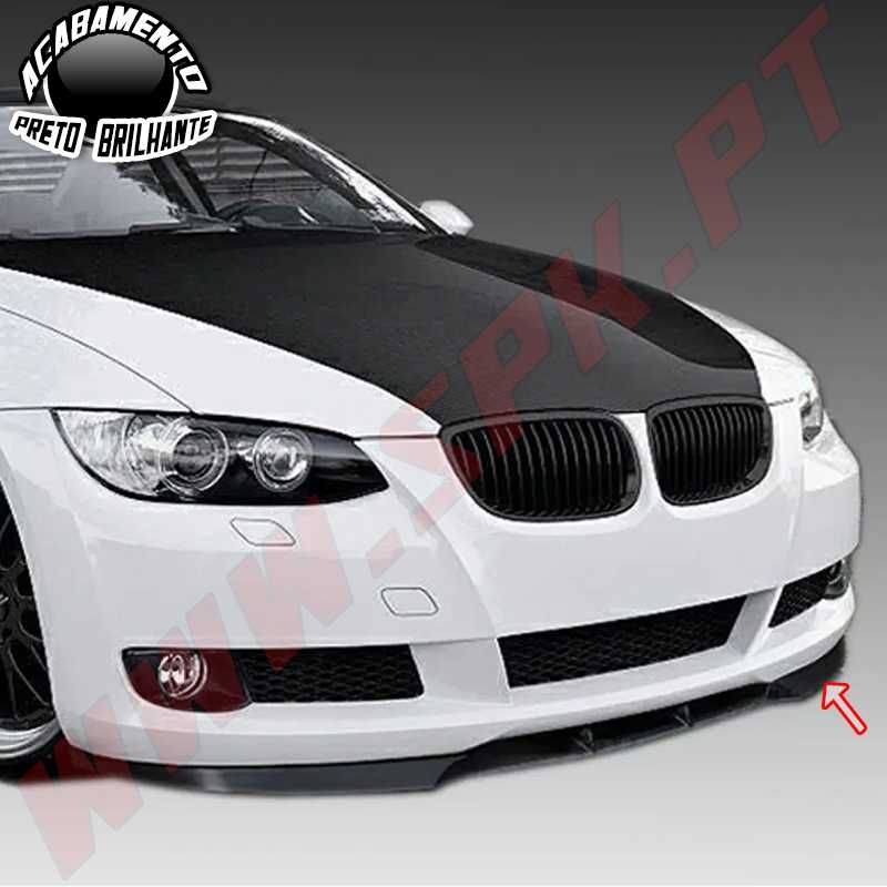 LIP SPOILER BMW E92 / E93 (BLACK GLOSS) - Novo - [PLÁSTICO]