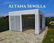 Altana drewniana SEWILLA do ogrodu nowoczesna altanka. Montaż i dowóz