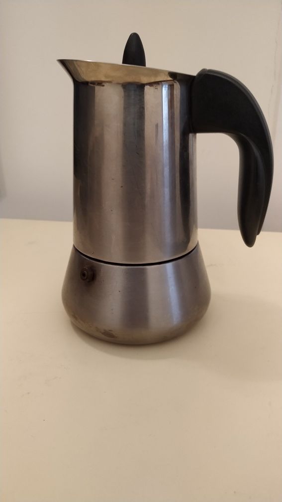 Máquina de café em aço inoxidável