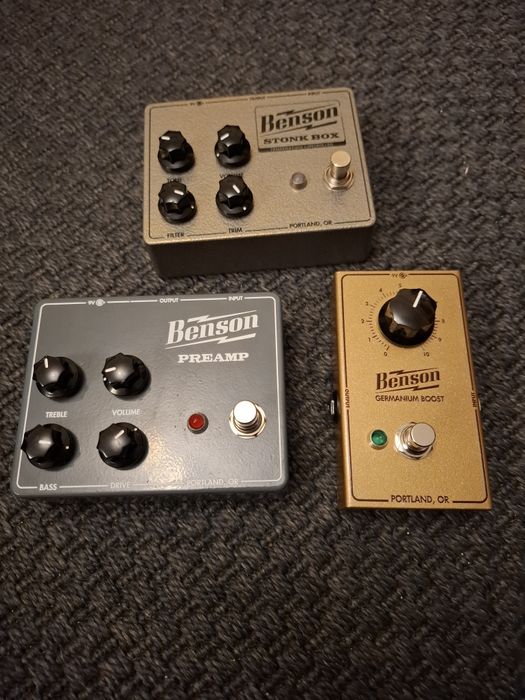 Pedais de guitarra Benson Preamp/Stonk Box Fuzz