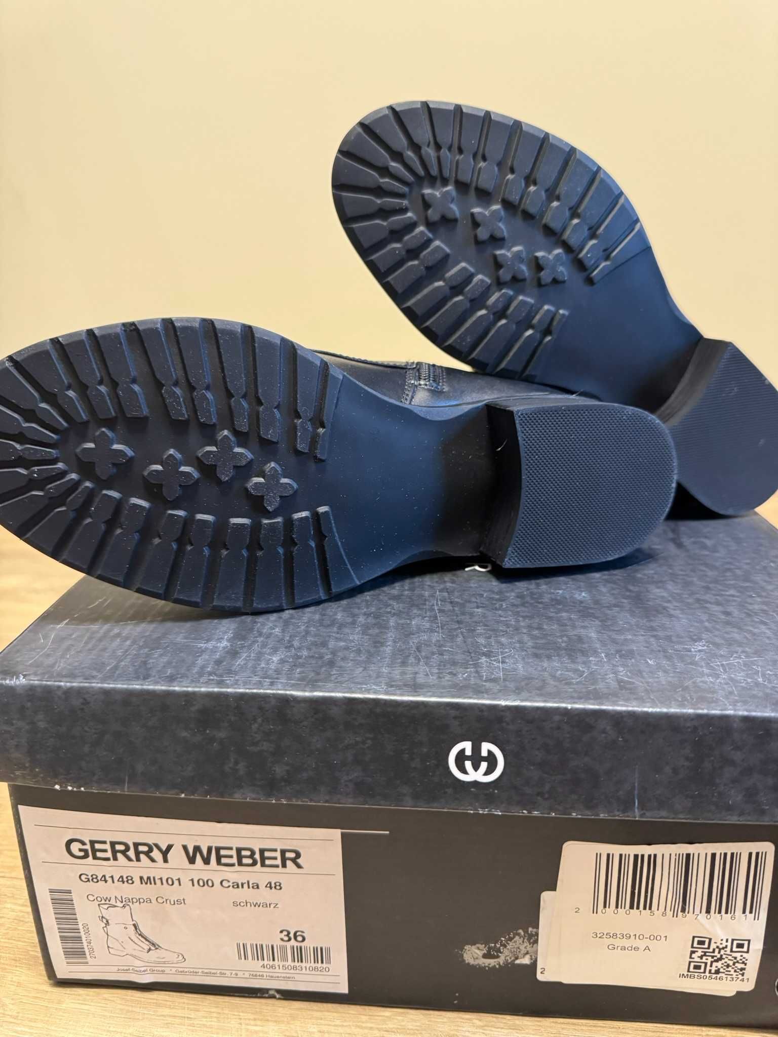 NOWE kozaki botki kowbojki Gerry Weber, model Carla 48, rozm. 36