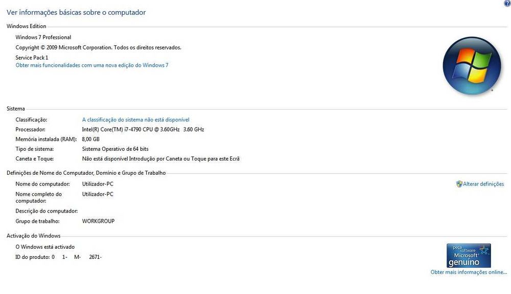 PC Torre Fixo Bom estado