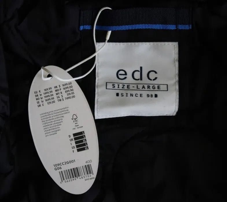 Elegancki zimowy płaszcz męski EDC by Esprit - WEŁNA, retail: 730 zł