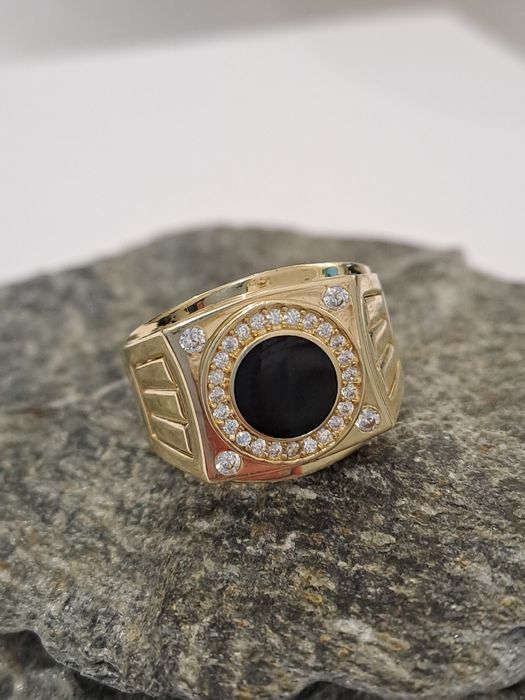 Złoty Męski sygnet Pr.585 Nowy Roz.25