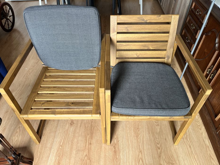 2 cadeiras exterior metade do preço