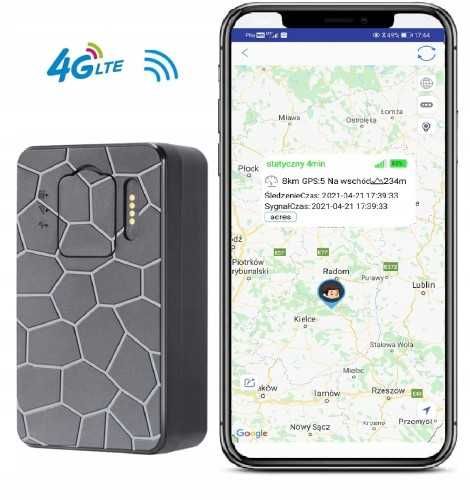 Lokalizator GPS 4G LTE 25 dni MAGNES PODSŁUCH wodoodporny