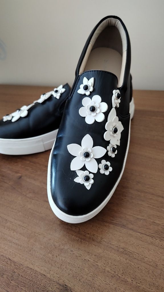 Top secret slip on półbuty slipon platforma 38