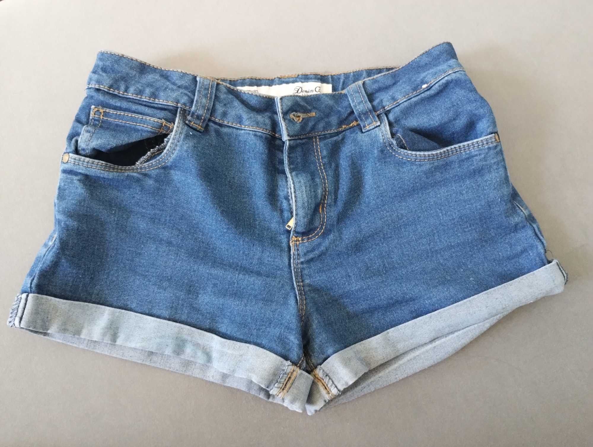 Szorty spodenki jeans 146