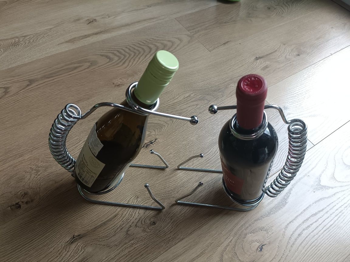 Stojak na wino metalowy 2 sztuki