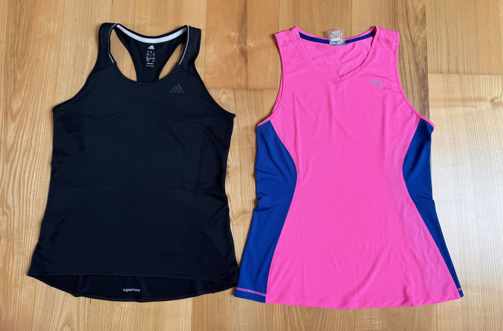 2x top adidas+ puma M