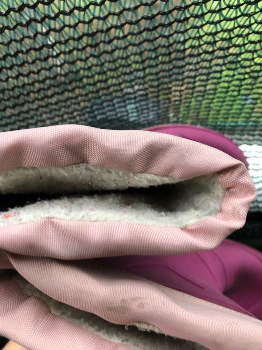 Резиновые сапожки на ножку 19,3см с тёплым вкладышем.