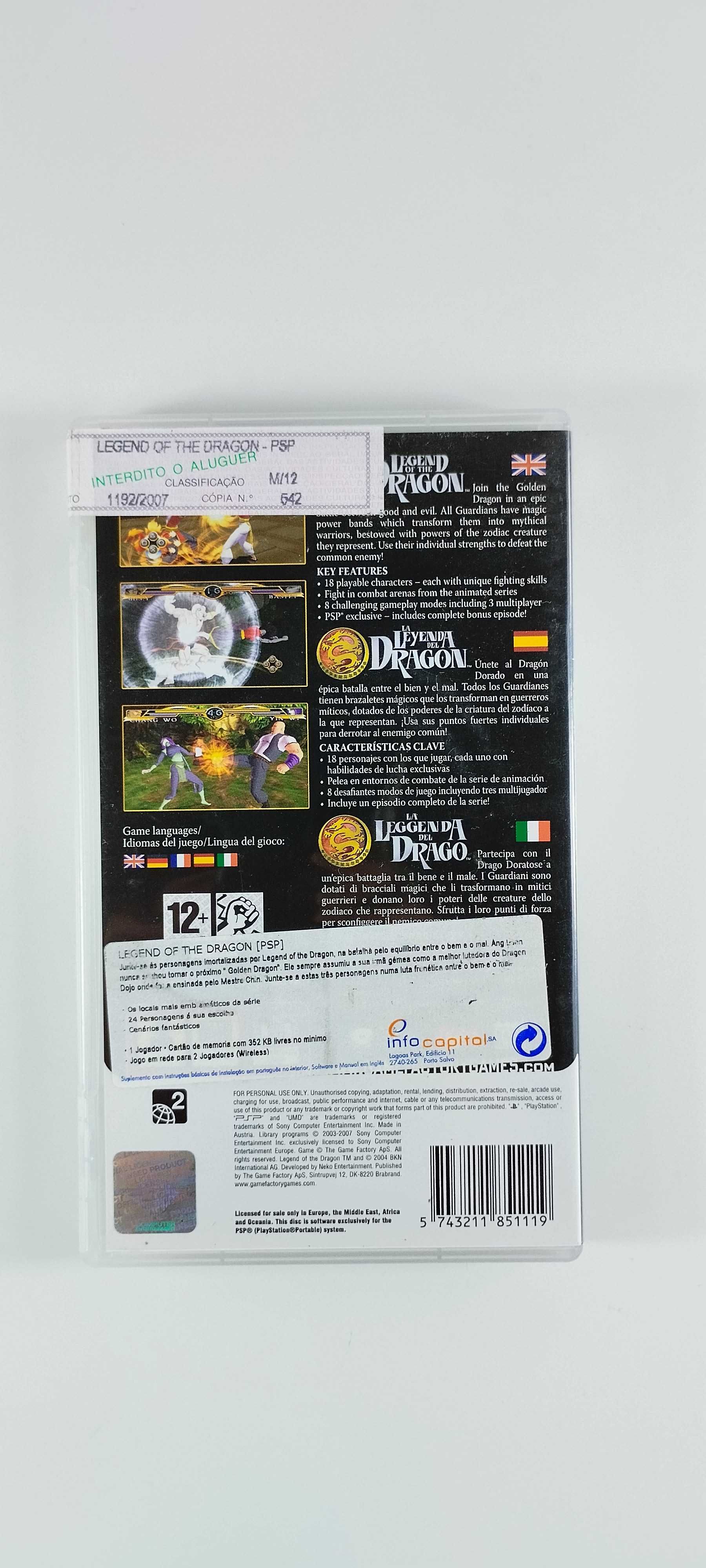 Legend Of The Dragon Playstation Portable PSP