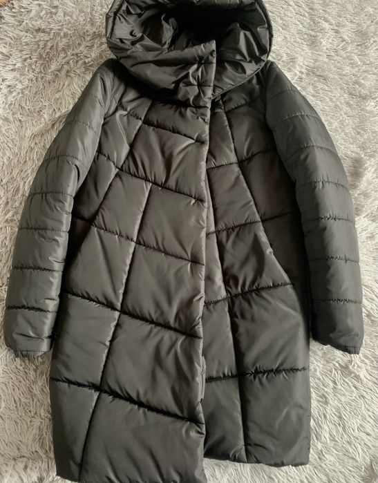 Зимова курточка (стильне горло/ капюшон)
