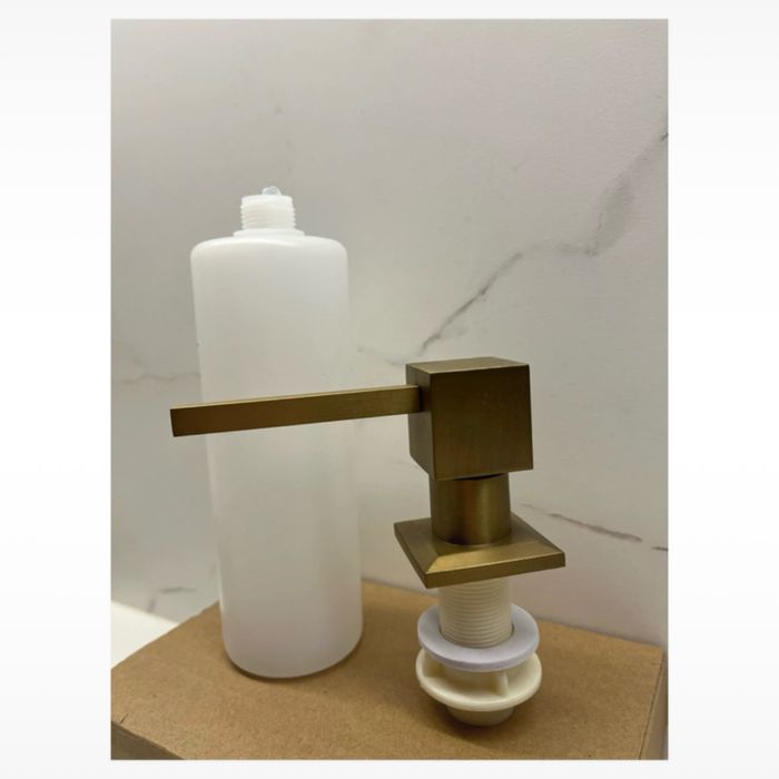 Dozownik do płynu do naczyń Rea – złoty szczotkowany | Nowy