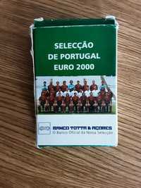 Baralho de cartas da selecção portuguesa edição especial EURO 2000