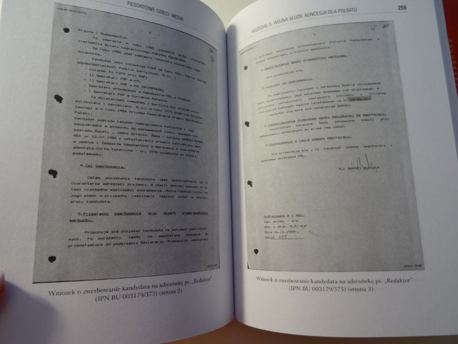 Resortowe dzieci. Media. D. Kania, J. Targalski, M. Marosz