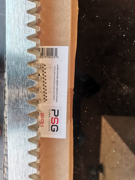 Listwa stalowa do bramy napęd