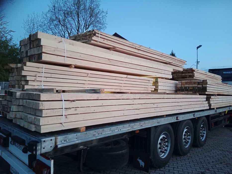 Tartak Więźba Dachowa Drzewo Drewno Budowlane-Deski -Kantowki