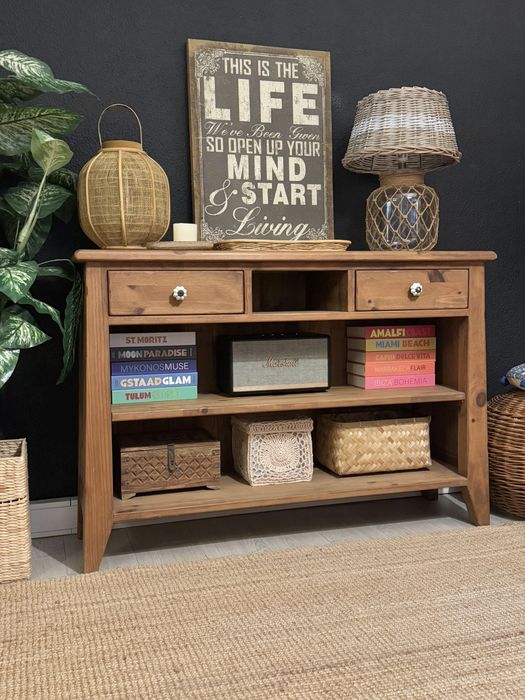 aparador, consola, armario, estante, prateleiras, mexicano, rustico