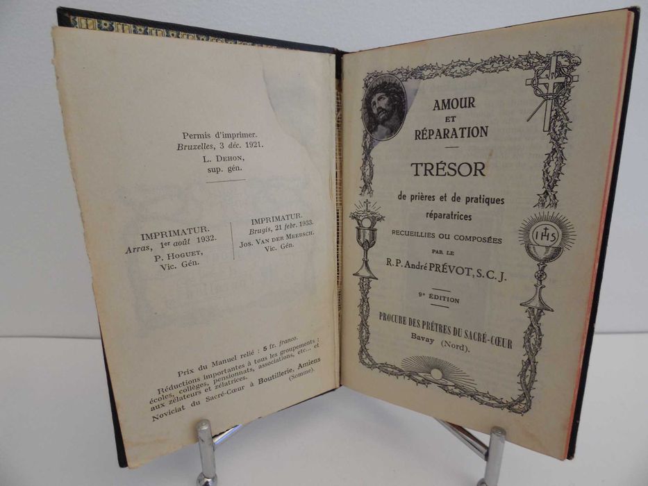 Livro Amour et Reparation - Trésor - 1933