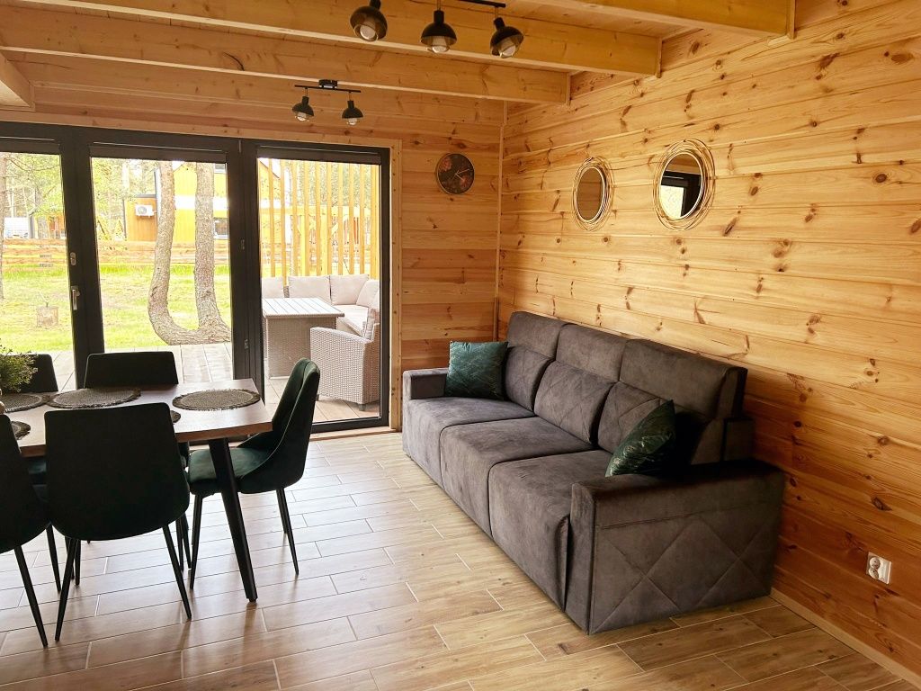 Domek typu stodoła nad jeziorem, balia, jacuzzi,  Kaszuby