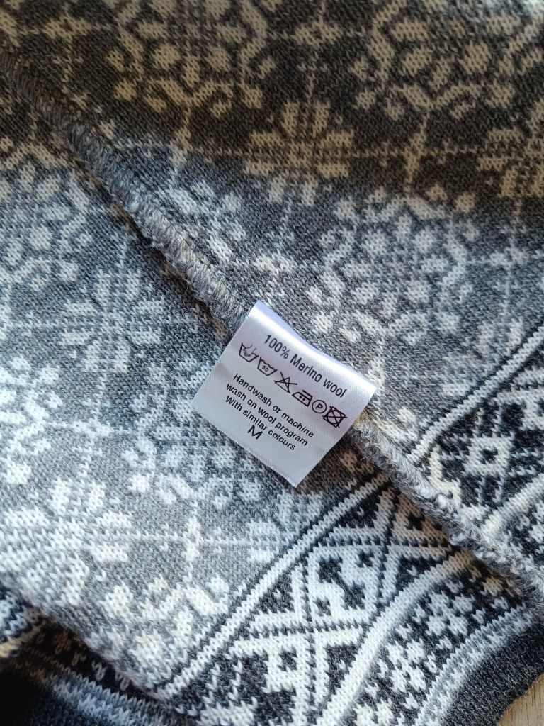 Kardigan sweter wełniany 100% wełna merino Tullah rozmiar 38