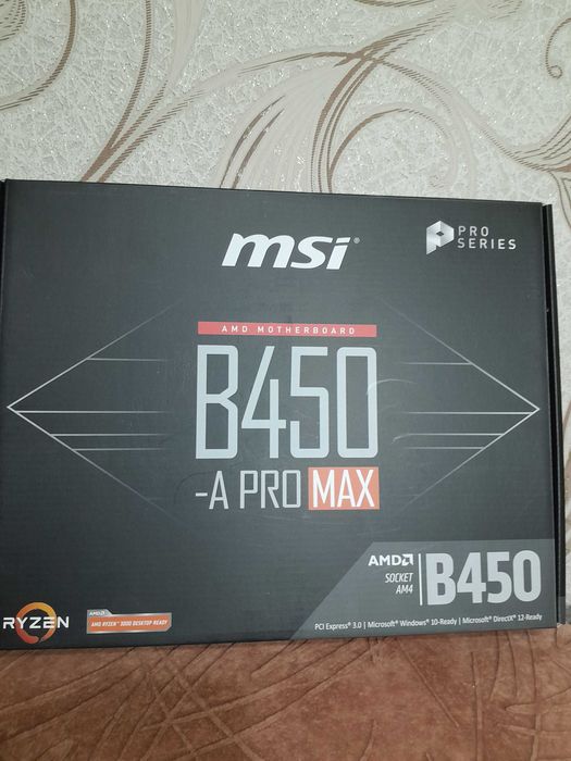 Материнська плата MSI B450-A PRO MAX
