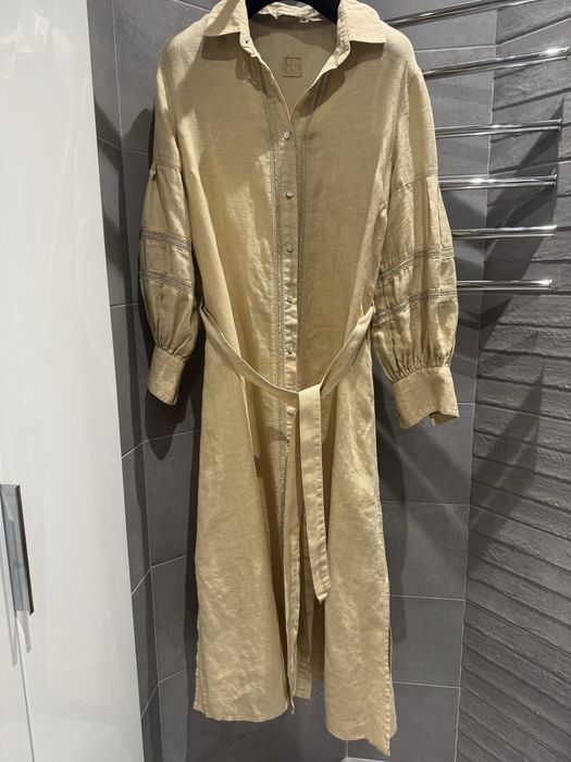 Льняное платье  ,бренд 120%linen, производство Италия