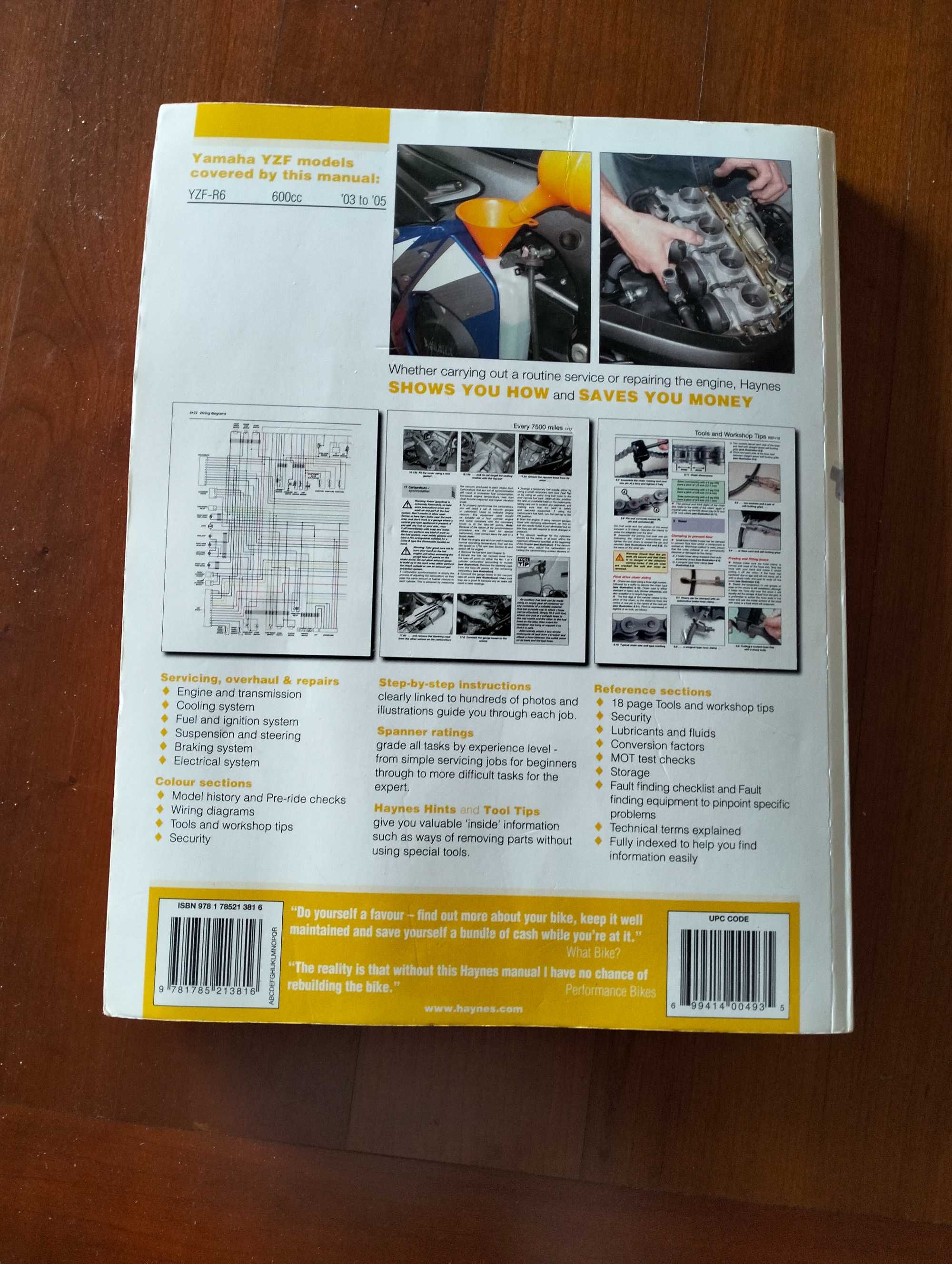 Haynes - Yamaha YZF R6