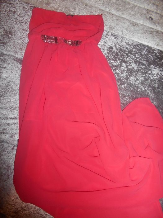 Vestido comprido vermelho