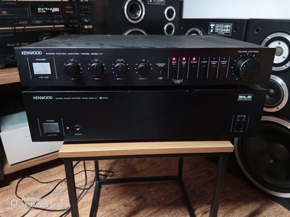 Kenwood Basic C1 M1 preamp+końcówka mocy