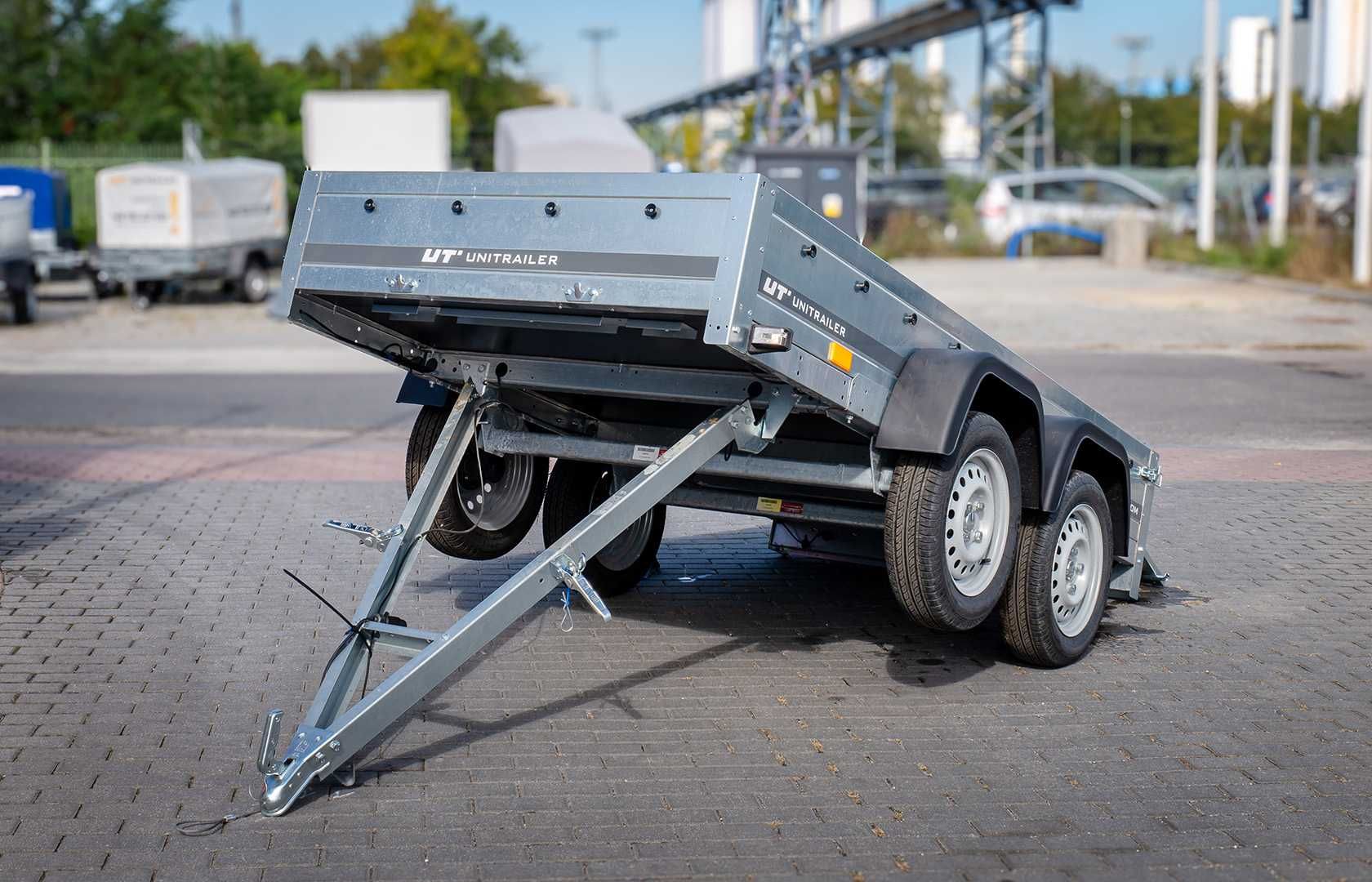 Wynajem przyczepka dwuosiowa 264x125 Unitrailer Garden 264/2 KIPP